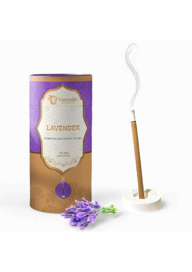 Essenstic 100% Natural Dhoop Sticks Special Navratri And Gudi Padwa Pack Lavender (100 Units Set Of 1) - Indya