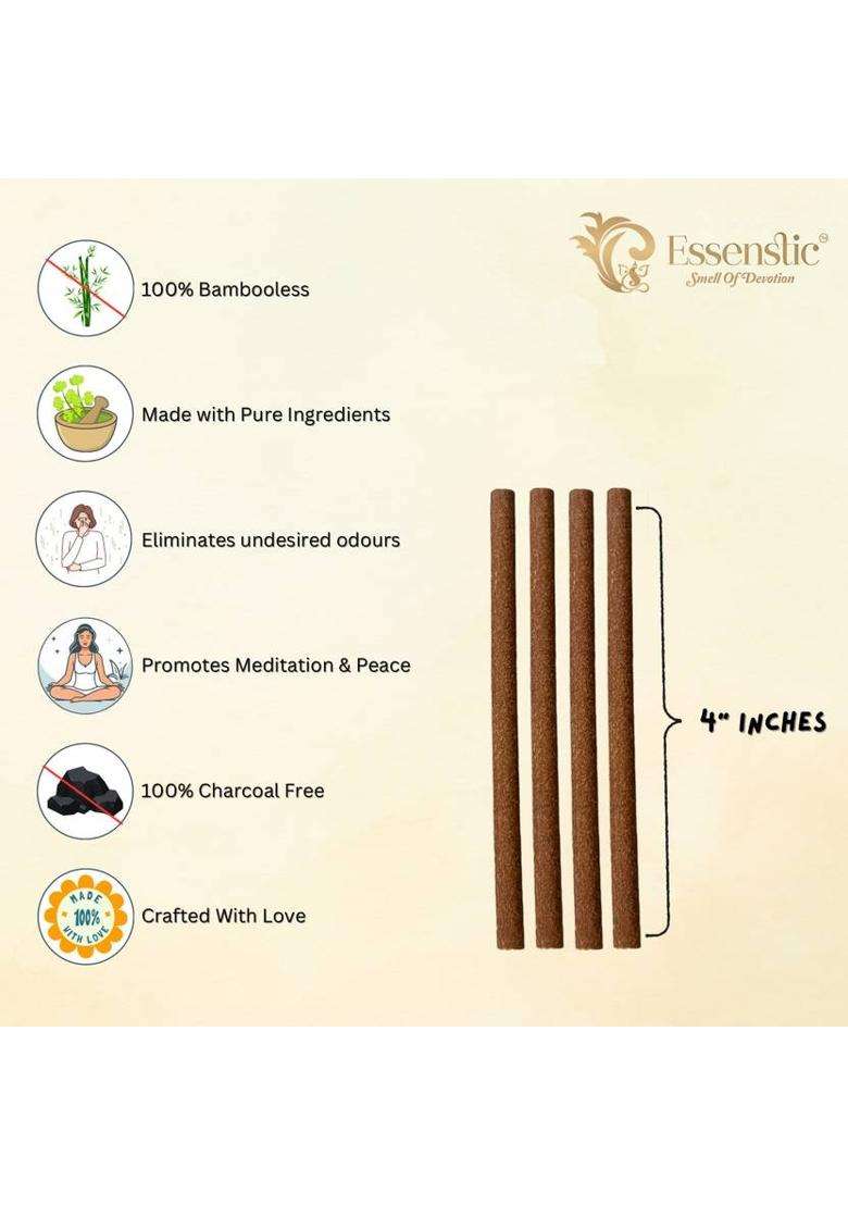 Essenstic 100% Natural Dhoop Sticks Special Navratri And Gudi Padwa Pack Lavender (100 Units Set Of 1) - Indya