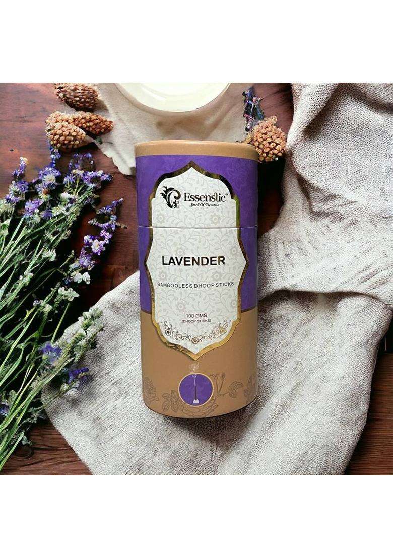 Essenstic 100% Natural Dhoop Sticks Special Navratri And Gudi Padwa Pack Lavender (100 Units Set Of 1) - Indya