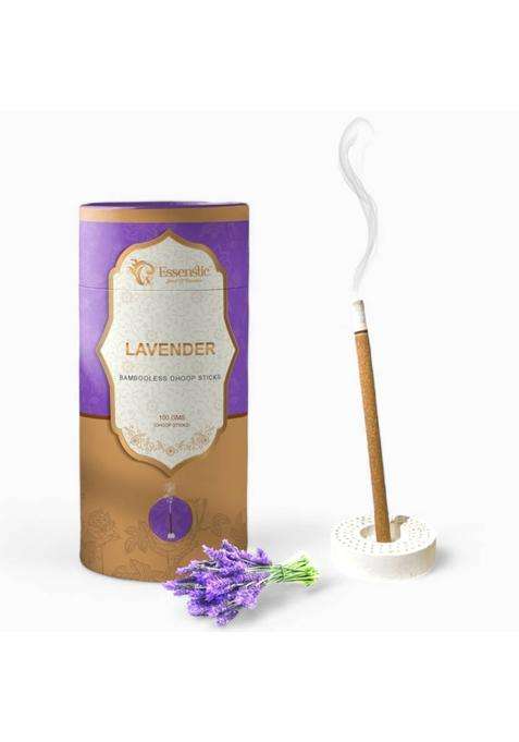 Essenstic 100% Natural Dhoop Sticks Special Navratri And Gudi Padwa Pack Lavender (100 Units Set Of 1)