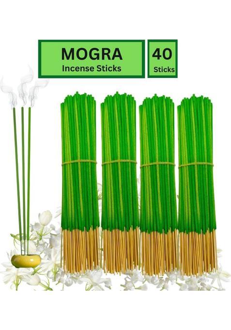 Flipkart Smartbuy Mogra 60 Organic Incense Sticks For Puja Meditation & Negativity Pooja Premium Agarbattii Jasmine (60 Units Set Of 1)