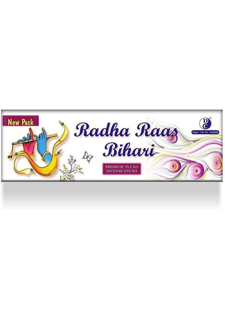 Dhoop Chaon & Co. Radha Raas Bihari Masala Incense Sticks 250Gms Pack Premium (250 G Set Of 1) - Indya