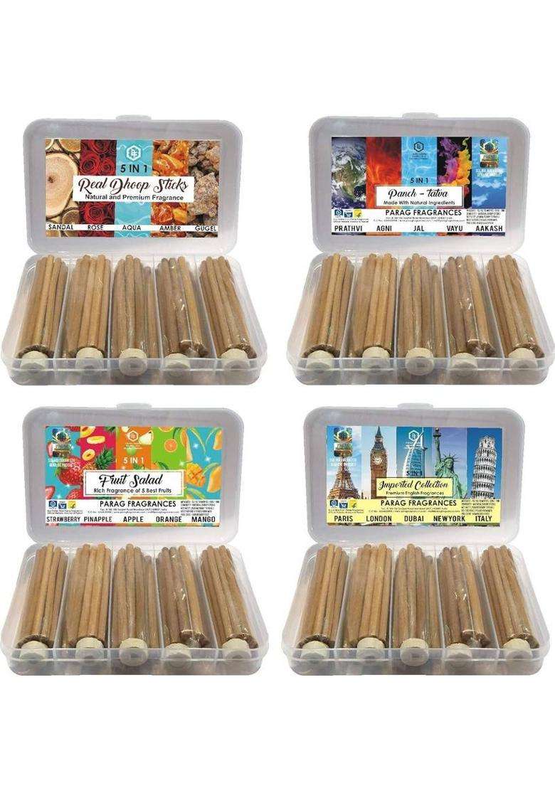 Parag Fragrances Guggal Dhoop Sticks/Frankincense Batti Grade-1 Jar Long Lasting Perfume Air Purification And Meditation (200 G Set Of 1) - Indya