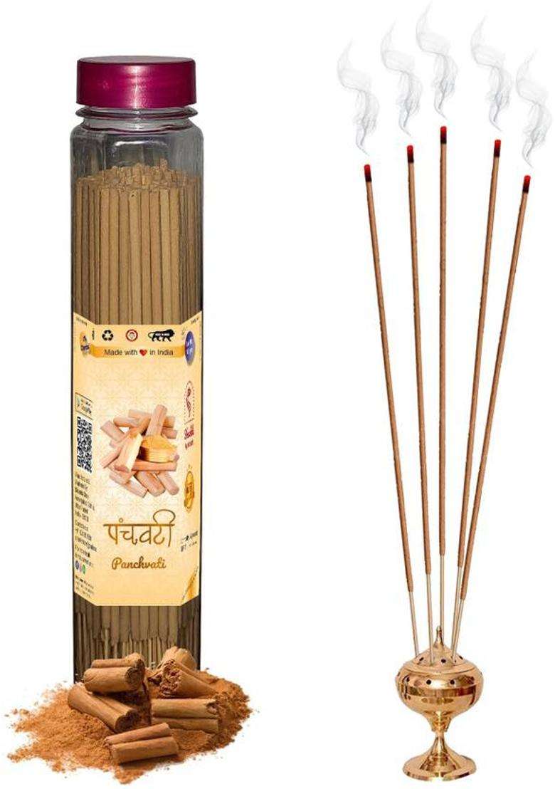 Green Spiritual Rose Agarbatti (Incense Stick) Pack Of 300 Gram Fragrance Panchvati Lavender Kesar Chandan (300 G Set 3) - Indya
