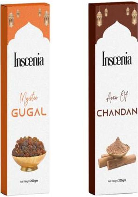 Inscenia ChandanGugal Inscense Stick Combo 200Gm (400 G Set Of 2)