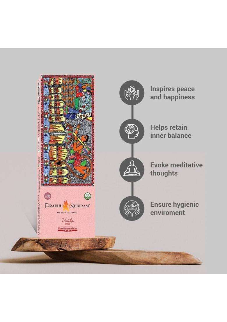 Prabhu Shriram Strawberry-Dhyan-Vatika-Kusum-Bhakti Incense Agarbatti220SticksPhoolfragrances Nature Inspired Fragrance Premium Designer Perfumes (316 G Set Of 5) - Indya