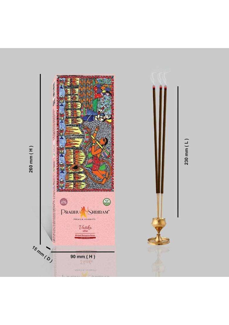 Prabhu Shriram Strawberry-Dhyan-Vatika-Kusum-Bhakti Incense Agarbatti220SticksPhoolfragrances Nature Inspired Fragrance Premium Designer Perfumes (316 G Set Of 5) - Indya