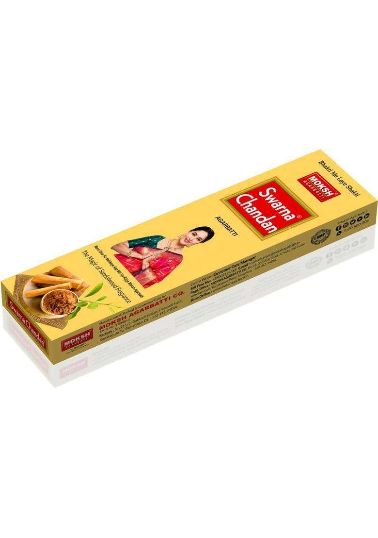 Moksh Swarna Agarbatti Chandan (63 G Set Of 1) - Indya
