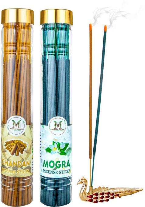 Marshion Organic Chandan + Mogra (200 G Set Of 2)