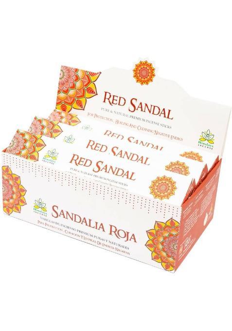 Himalaya Incense Red Sandal Premium Agarbatti Stick For Everyday Pooja & Prayers Use Sandal, | Aroma Fragrance Sticks |, 15 Gm Each (15 G, Set Of 12)