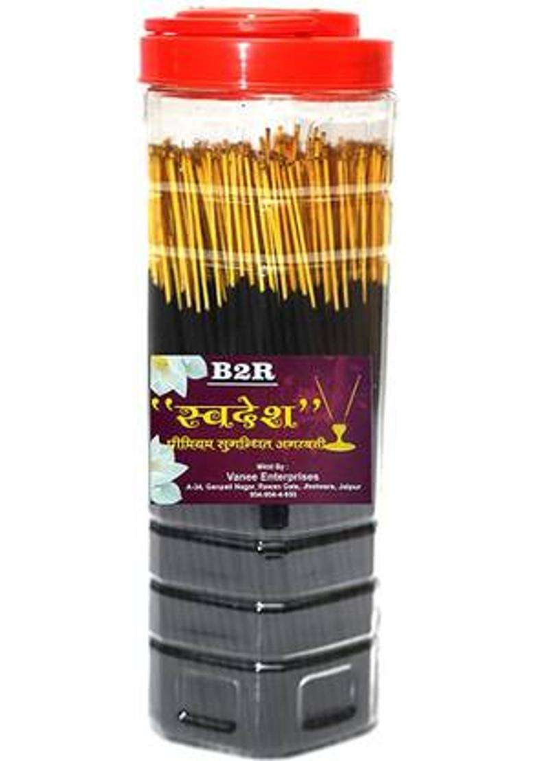 B2R Incense Sticks Agarbatti Low Smoke 100% Natural Premium Fragrance For Room Freshener Meditation Yoga And Daily Pooja Fragrnace (180 Units Set Of 1) - Indya