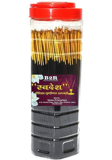 B2R Incense Sticks Agarbatti [ Low Smoke, 100% Natural ] Premium Fragrance For Room Freshener, Meditation, Yoga And Daily Pooja Fragrnace (180 Units, Set Of 1)