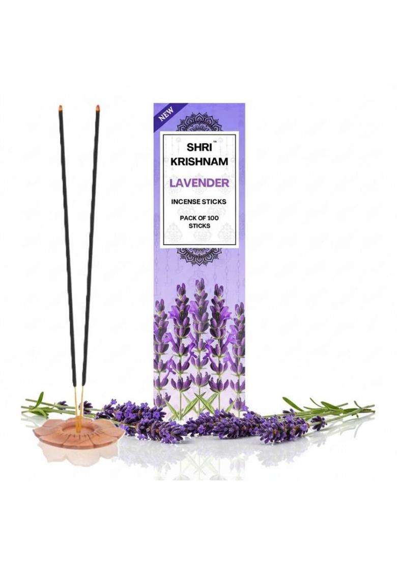 Shri Krishnam Rose & Lavender Agarbatti Pack Of 200 Stick Festive Special Rose (320 G Set 2) - Indya