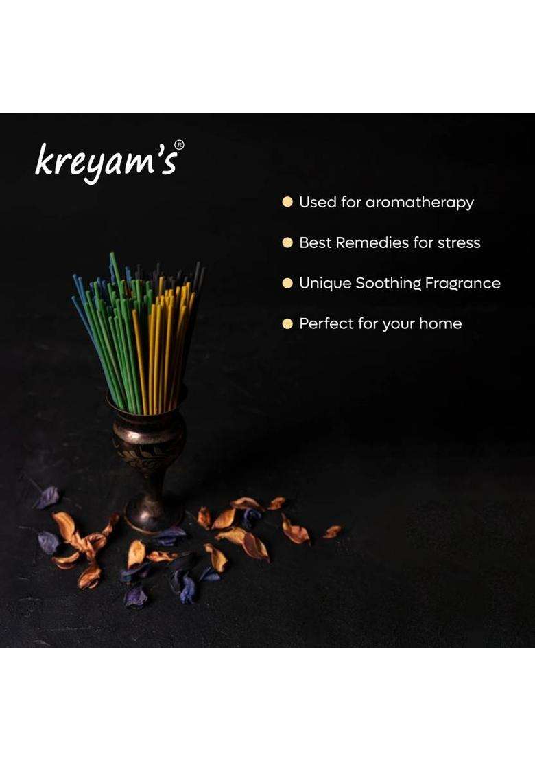 KreyamS Jasmine Agarbatti Incense Sticks 400Gm (225 Units Set Of 1) - Indya