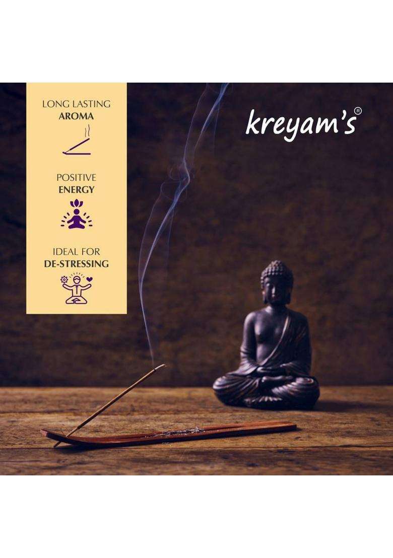 KreyamS Jasmine Agarbatti Incense Sticks 400Gm (225 Units Set Of 1) - Indya