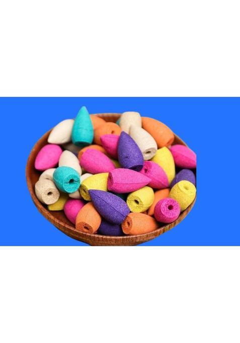 Bzilo Only 30 Smoke Dhoop Waterfall Cones Incense For Puja Q59 Blossom