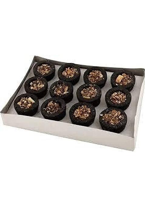 Airofine Fragrance Kesar Sambrani Dhoop Cups & Havan Samagri With Steel Stand (12 Pcs) Guggul