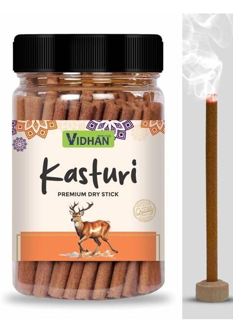 Vidhan Pooja Dhoop Sticks Premium Jar 400 Gm No Bamboo Charcoal Kasturi
