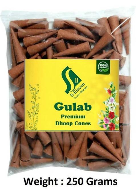 S Eleven Super Market Gulab Fragrance Dhoop Cones For Pooja 250 Gm Rose
