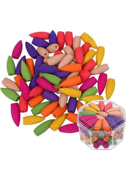 Asian Aura Fountain Cones Buddha Ganesha Backflow Incense Cones Agarbattis Lavender Jasmine Dhoop (Pack Of 50)