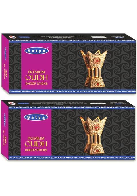 Satya Premium Oudh Dhoop Sticks (Pack Of 2)