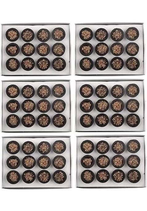 Yanish Dhoop Loban Cup Guggul For Pooja Pure Natural Guggal Raw Rose (Pack Of 72)