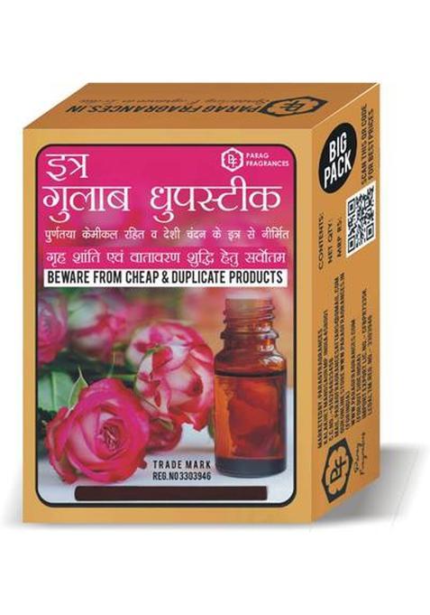 Parag Fragrances Attar Rose 250Gm Dhoop Sticks Floral
