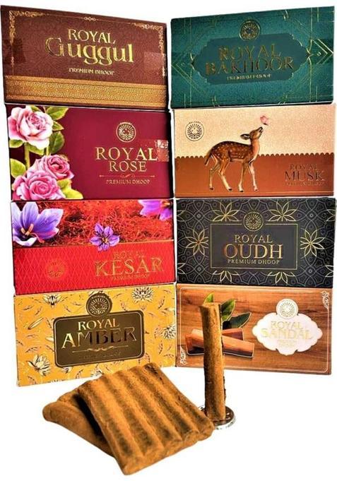 Krishnakala Royal Wet Dhoop Combo Of 8 Fragrances Musk (Pack 8)