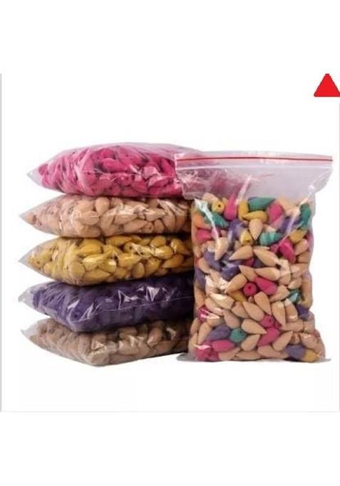 Bzilo Only 100 Cones Dhoop Waterfall Colourful Back Flow Smoke For Pooja G22 Blossom
