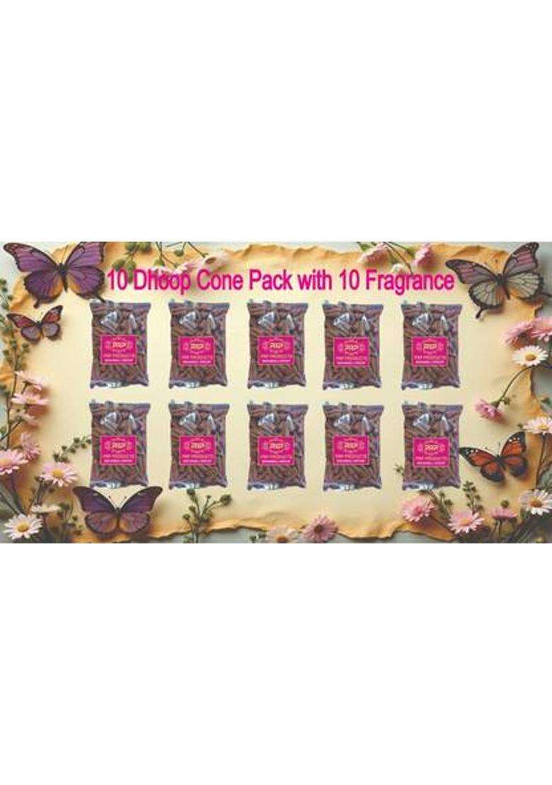 Mahabali Group Premium Dhoop Cone 50 Gm Each Pack - Indya