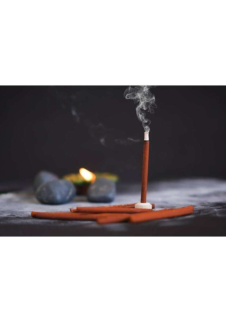 Ninty Charcoal-Free Dhoop Sticks Bamboo-Less Ideal For Prayer Yoga & Relaxation Sandal (Pack Of 3) - Indya