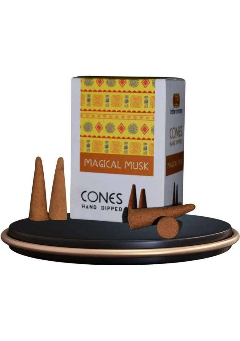 Uniqon Pack Of 2 (100G Cones Per Pack) Multi-Fragrance Hand Dipped Incense Dhoop Sandal (Pack 2) - Indya