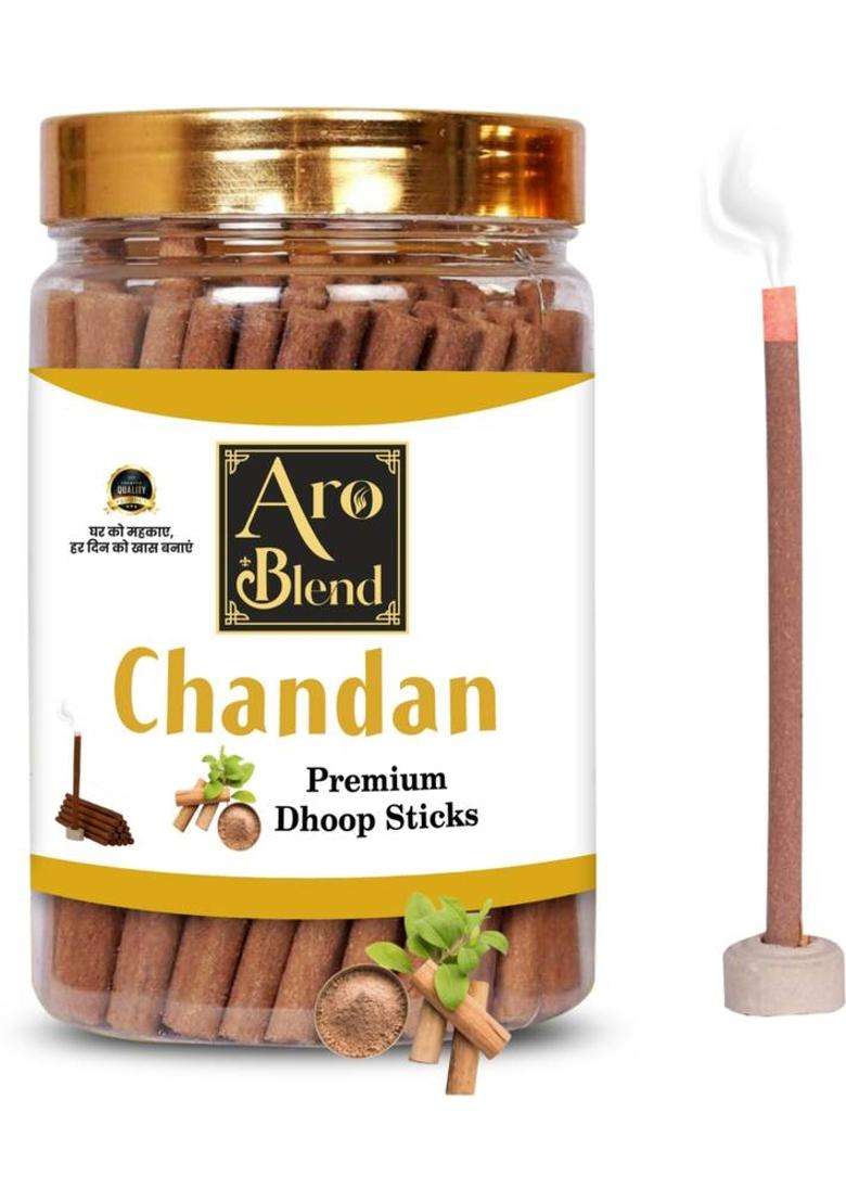 Gaumayam Chandan Dhoop Cones For Pooja 200 Gm Cone Jar With Stand Incense Dhupbatti Sandal - Indya