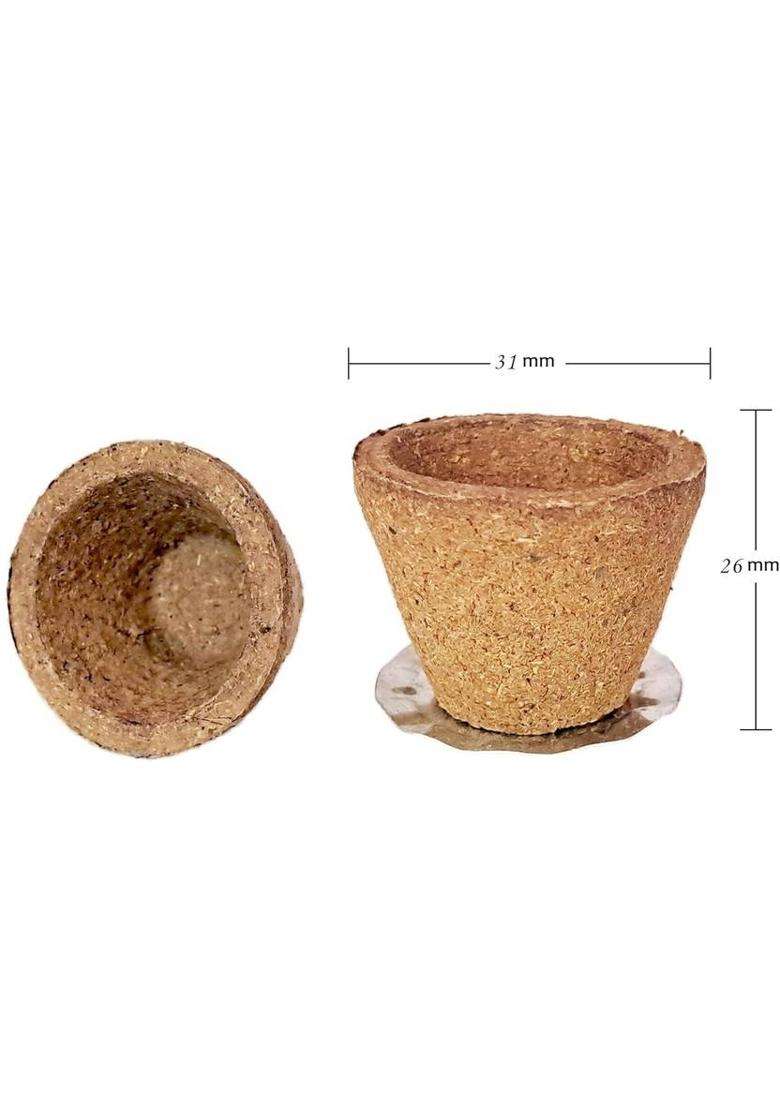Sr Sambrani Cup Empty Jasmine Dhoop (Pack Of 50) - Indya