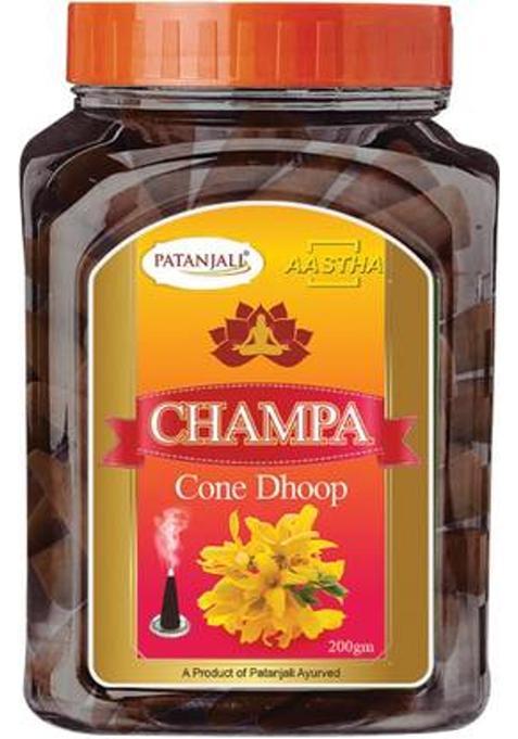 Aastha By Patanjali Cone Champa Floral Dhoop