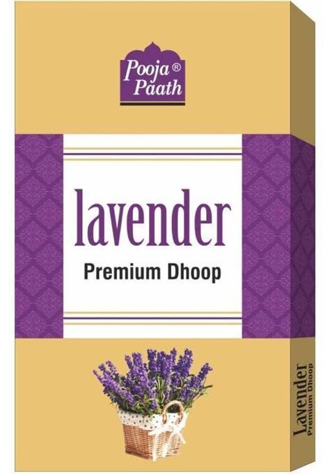 Poojapaath Natural Fragrance Premium Lavender Drystick Dhoop & Incense Sticks (Pack Of 12)