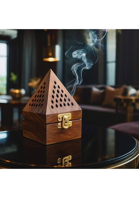 Zyvontra Wooden Sambrani Dhoop Stand For Pooja Room & Mandir Use