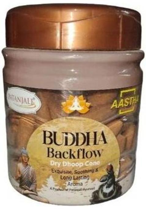 Aastha By Patanjali Dry Cone Budha Backflow Woody Dhoop