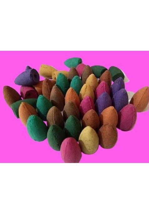 Bzilo Only 40 Dhoop Cones Waterfall Smoke Incense For Puja S39 Blossom