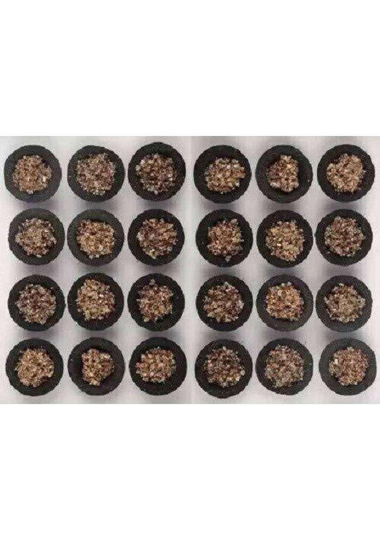 Airofine Fragrance Super Premium Essence Charcoal Free Dhoop Cup With Sandal (Chandan) (Pack Of 60) - Indya