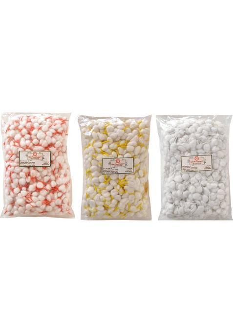 Om Phool Batti Diya For Pooja Handmade Round Cotton Wick (Pack Of 500)