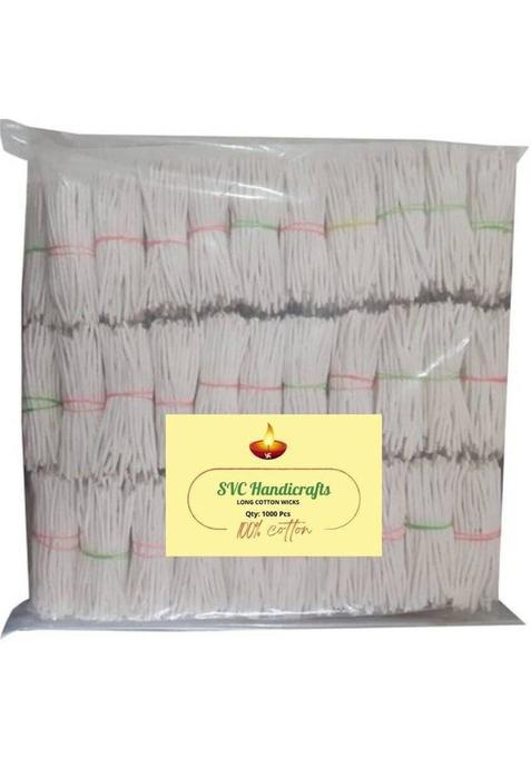 Sanwaliya Long Diya Batti For Pooja 1000 PiecesNewNew Cotton Wick