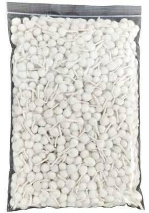 Pva Diya Batti For Pooja/Natural White - (Pack Of 500 Pcs) Cotton Wick