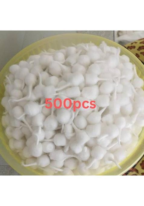 Tirupati Enterprises Cotton Wicks/Long Diya Batti For Daily Used In Pooja/Festival Pooja Pcs Wick (Pack Of 500)