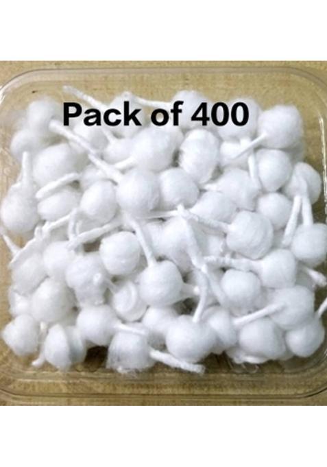 Mohitspiritual Handmade Long Cotton Wicks For Puja- Pack Of 400 Diya Batti Religious Use. Wick