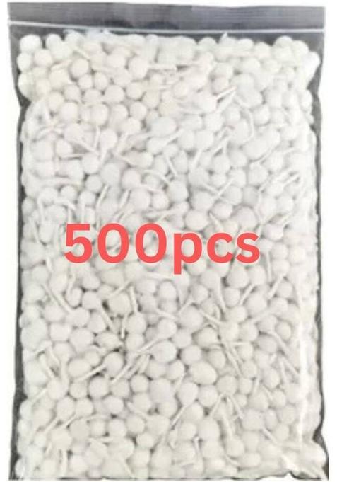 Tirupati Enterprises Cotton Wicks/Long Diya Batti For Daily Used In Pooja/Festival, Pack Of 500 Wick (Pack 500)