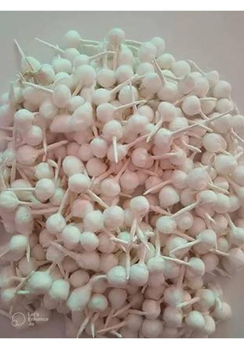 Giriraj Ji Round Cotton Wicks For Diya - Ideal Puja & Rituals (100 Pieces White) Wick