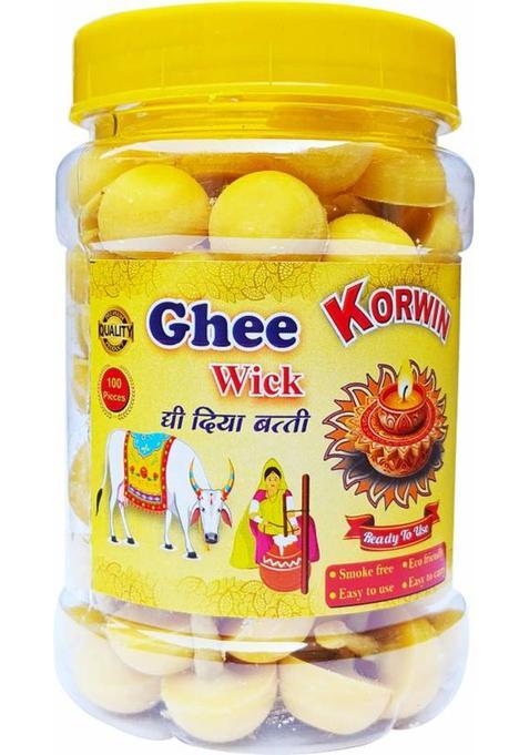 Korwin Ghee Diya Batti Pujan Cotton Wick Pooja Material Puja Item