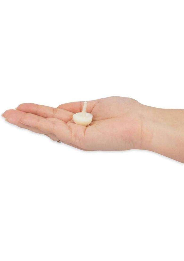 Suretiya Craft Gulab Cow Ghee Diya Batti For Puja Premium Quality Cotton Wick (Pack Of 50) - Indya