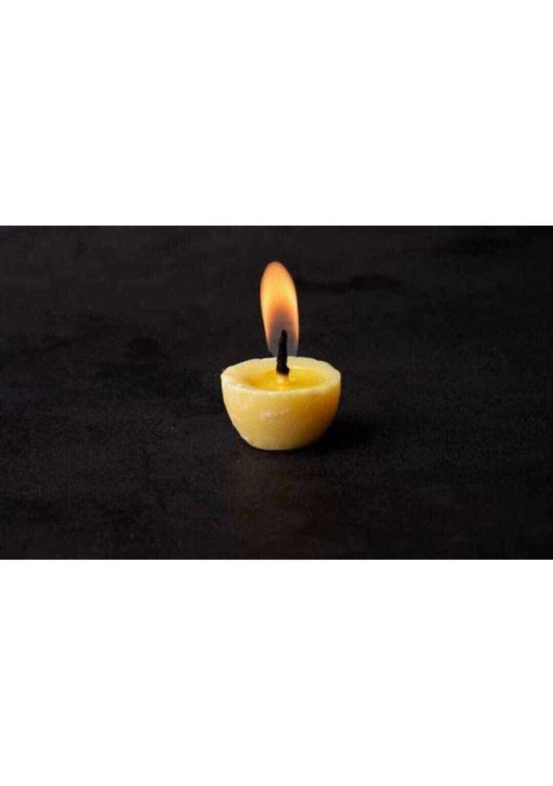 Jalaram Pooja Ghee Batti Wick (Ready To Light Diya)-(Pack Of 50) Cotton (Pack - Indya
